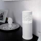 Lámpara de Mesa Contemporáneo 1 Luz Blanca Cerámica 12x12x30cm 0.96kg - Iluminacion | Bylmo