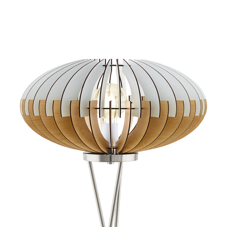 Lámpara de Piso Rústico Gris 1 Luz 160 LED 1100 Lúmenes 153cm 50x50cm - Iluminacion | Bylmo