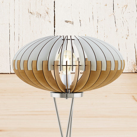 Lámpara de Piso Rústico Gris 1 Luz 160 LED 1100 Lúmenes 153cm 50x50cm - Iluminacion | Bylmo