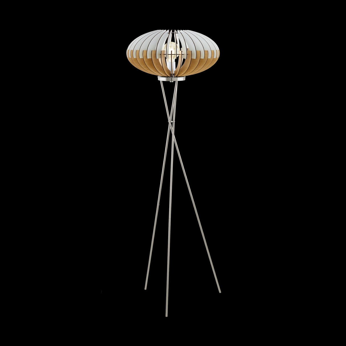 Lámpara de Piso Rústico Gris 1 Luz 160 LED 1100 Lúmenes 153cm 50x50cm - Iluminacion | Bylmo