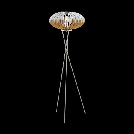 Lámpara de Piso Rústico Gris 1 Luz 160 LED 1100 Lúmenes 153cm 50x50cm - Iluminacion | Bylmo