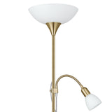 Lámpara de Piso Clásico Dorado 2 Luces 178cm Diseño Clásico Acero - Iluminacion | Bylmo