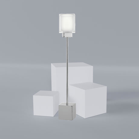 Lámpara de Mesa Moderno Gris Acero 1 Luz 45x8x8cm 1.25kg - Iluminacion | Bylmo