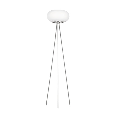 Lámpara de Piso Contemporáneo Gris 2 Luces LED 37x37x157cm - Iluminacion | Bylmo