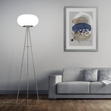 Lámpara de Piso Contemporáneo Gris 2 Luces LED 37x37x157cm - Iluminacion | Bylmo