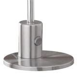 Lámpara de Mesa Moderno 12x12x33cm Gris Acero Portátil 1 Luz 450 Lúmenes LED - Iluminacion | Bylmo