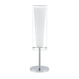 Lámpara de Mesa Moderno Gris Acero 11x11x50cm 1100 Lúmenes LED - Iluminacion | Bylmo