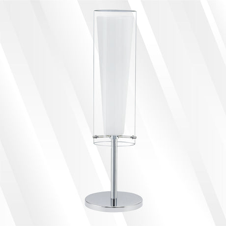 Lámpara de Mesa Moderno Gris Acero 11x11x50cm 1100 Lúmenes LED - Iluminacion | Bylmo