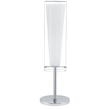Lámpara de Mesa Moderno Gris Acero 11x11x50cm 1100 Lúmenes LED - Iluminacion | Bylmo