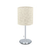 Lámpara De Mesa Contemporáneo Beige 16x16x37cm Acero 1 Luz Ip20 Led