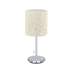 Lámpara De Mesa Contemporáneo Beige 16x16x37cm Acero 1 Luz Ip20 Led