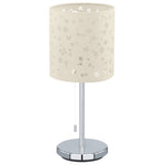 Lámpara De Mesa Contemporáneo Beige 16x16x37cm Acero 1 Luz Ip20 Led