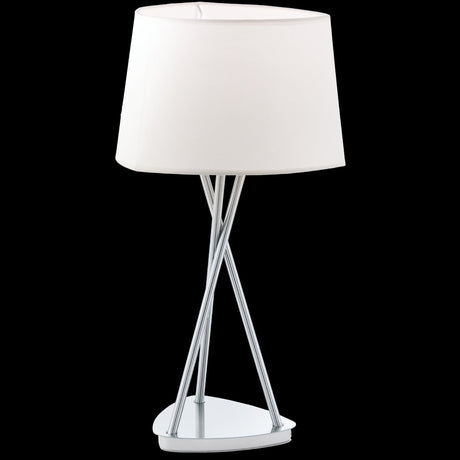 Lámpara de Mesa Clásico Beige 1 Luz 27x27x60cm ACERO - Iluminacion | Bylmo