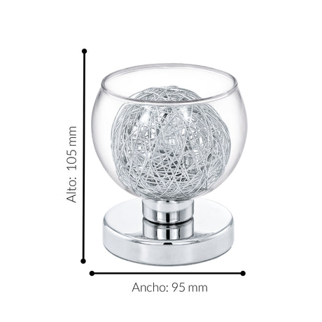 Lámpara de Mesa Contemporáneo Gris 1 Luz LED 450LM 110V IP20 - Iluminacion | Bylmo