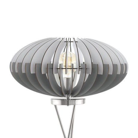 Lámpara de Piso Rústico Gris Acero 1 Luz 50x50x153cm - Iluminacion | Bylmo