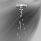 Lámpara de Piso Rústico Gris Acero 1 Luz 50x50x153cm - Iluminacion | Bylmo