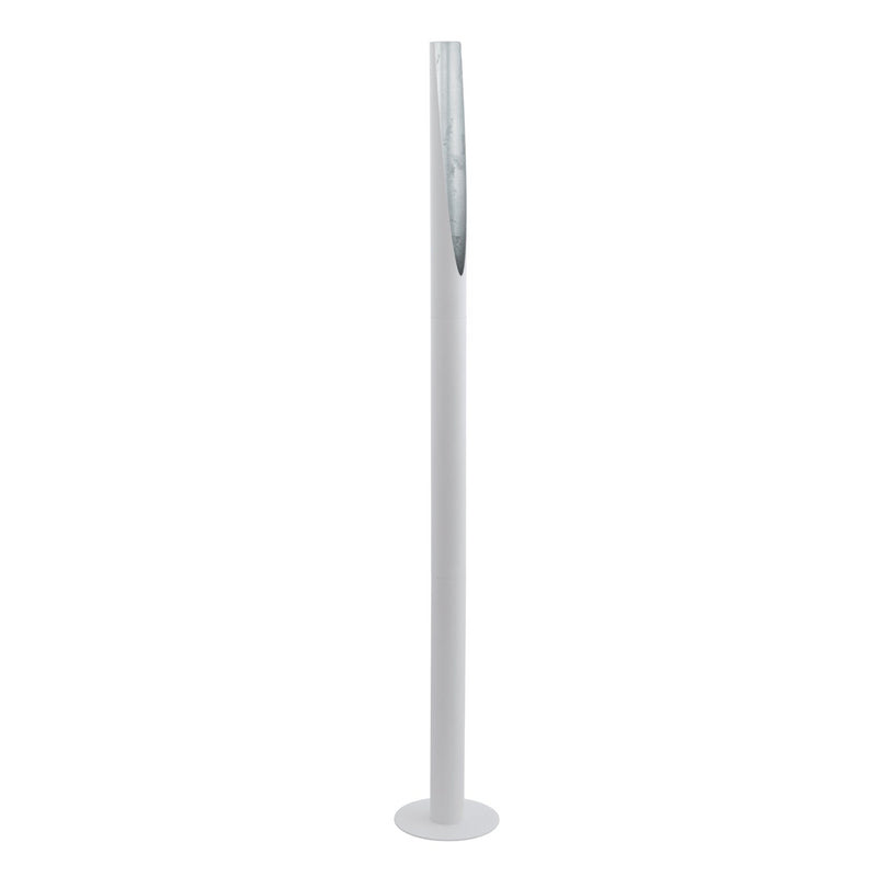 Lámpara De Piso Industrial Blanco 137cm Acero 1 Luz 450 Lúmenes Led