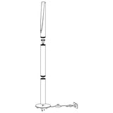 Lámpara de Piso Industrial Blanco 137cm ACERO 1 Luz 450 Lúmenes LED - Iluminacion | Bylmo