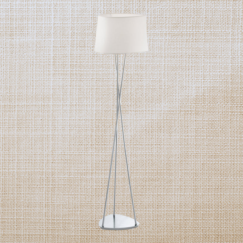 Lámpara De Piso Clásico 36x36x165cm Beige Acero 1 Luz