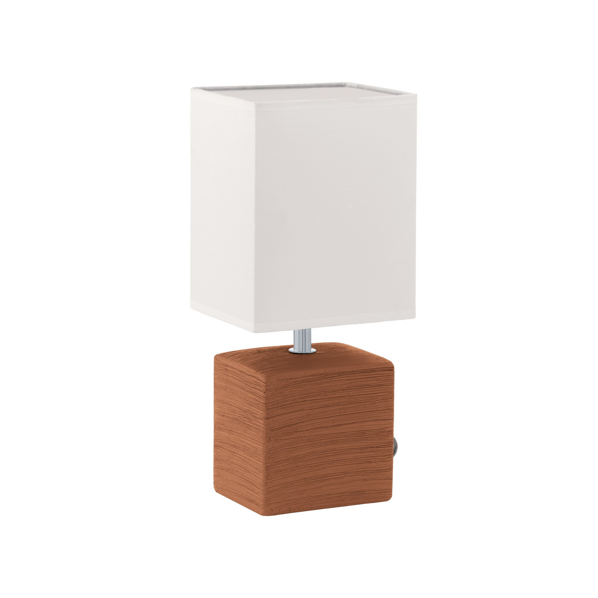 Lámpara de Mesa Rústico 13x13x30cm Café Cerámica1 Luz 450 Lúmenes - Iluminacion | Bylmo
