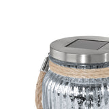 Lámpara Solar Rústico Vidrio Gris 1 Luz 11x11x16cm 0.57kg - Iluminacion | Bylmo