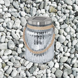 Lámpara Solar Rústico Vidrio Gris 1 Luz 11x11x16cm 0.57kg - Iluminacion | Bylmo