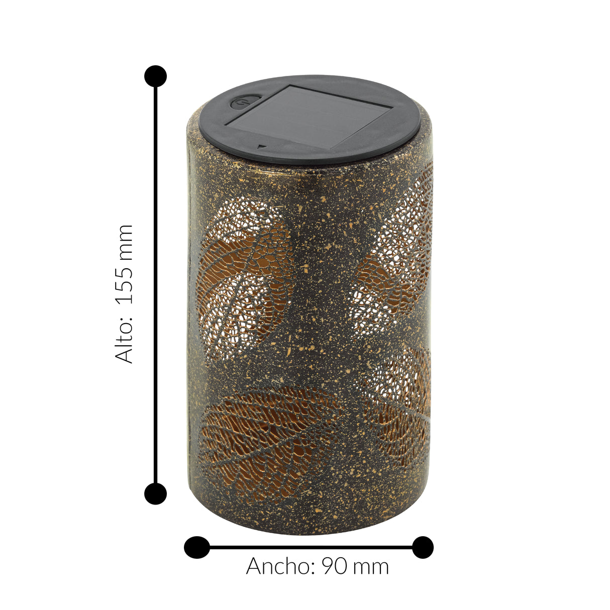 Lámpara Solar Rústico Vidrio 1 Luz Ajustable 110V LED 29 Lúmenes - Iluminacion | Bylmo