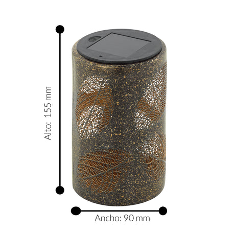 Lámpara Solar Rústico Vidrio 1 Luz Ajustable 110V LED 29 Lúmenes - Iluminacion | Bylmo