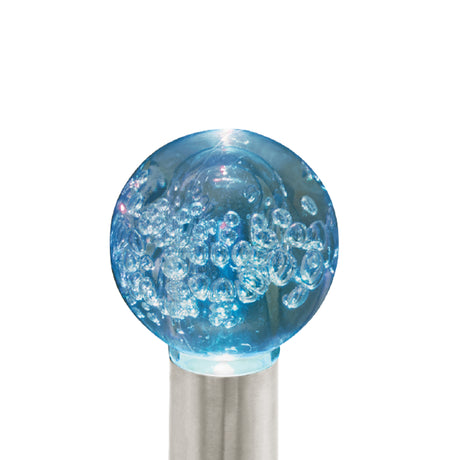 Lámpara Solar Rústico Vidrio Negro 1 Luz Ajustable LED 6x3x48cm - Iluminacion | Bylmo