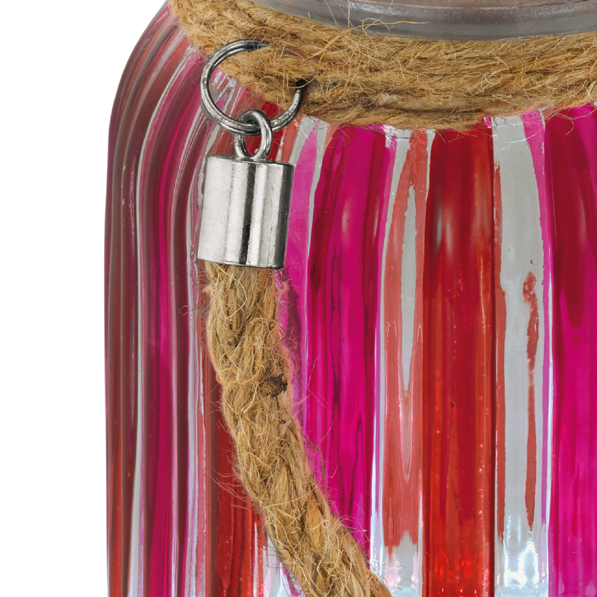 Lámpara Solar Rústico Multicolor 1 Luz Vidrio 11x11x16cm 0.6kg - Iluminacion | Bylmo