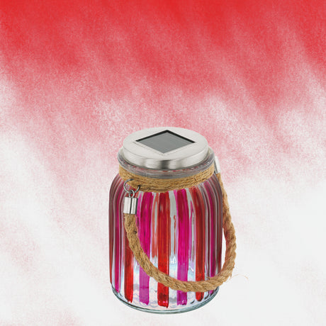 Lámpara Solar Rústico Multicolor 1 Luz Vidrio 11x11x16cm 0.6kg - Iluminacion | Bylmo