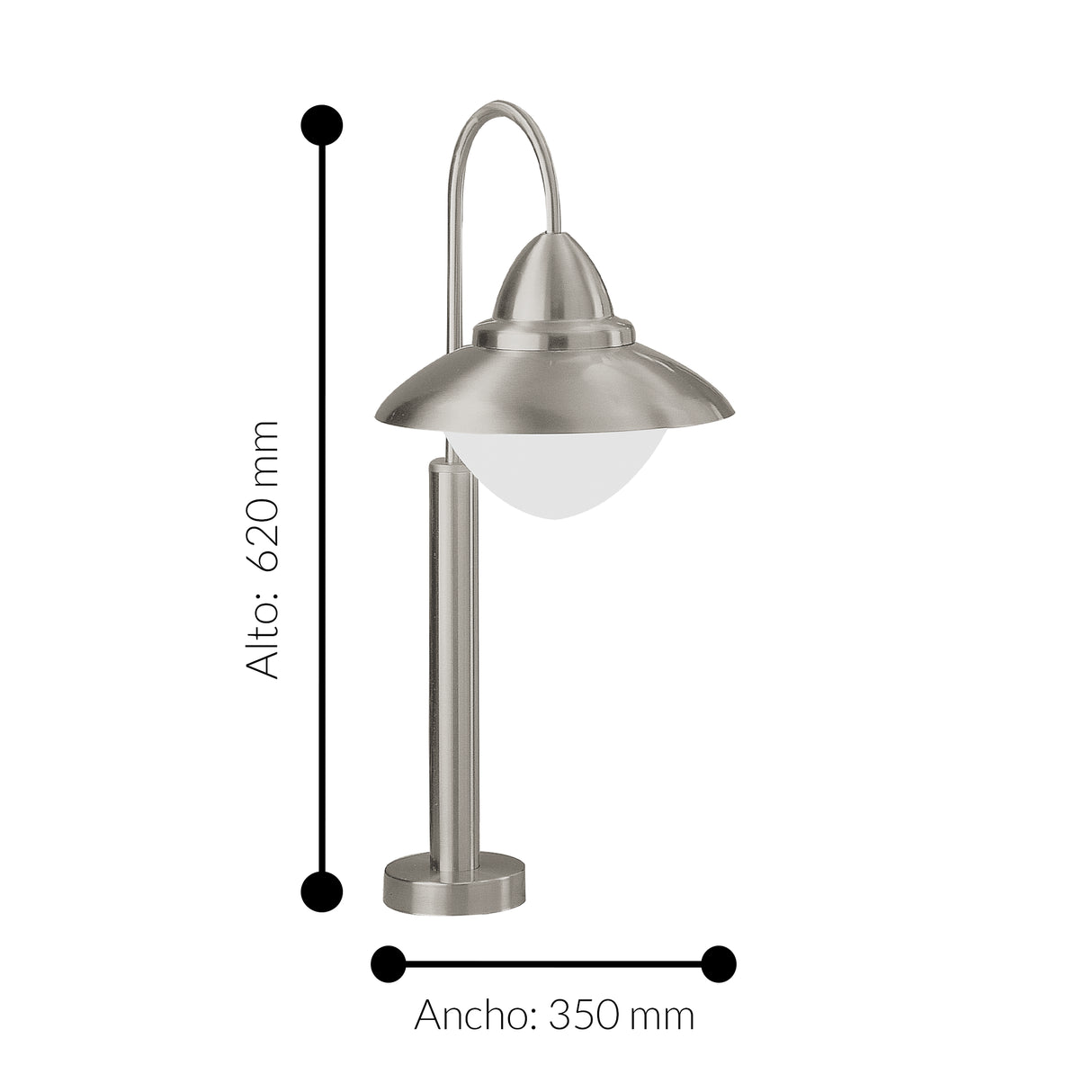 Lámpara Moderno Gris 35x35x62cm LED - Iluminacion | Bylmo