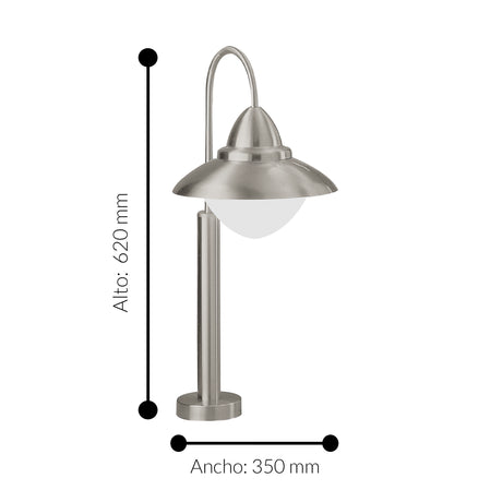 Lámpara Moderno Gris 35x35x62cm LED - Iluminacion | Bylmo