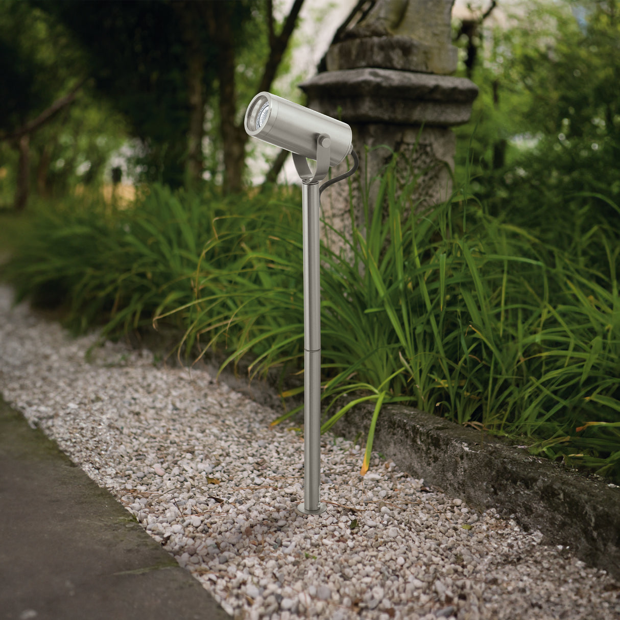 Lámpara Moderno Blanco 14x14x63cm Acero IP44 LED 1 Luz - Iluminacion | Bylmo