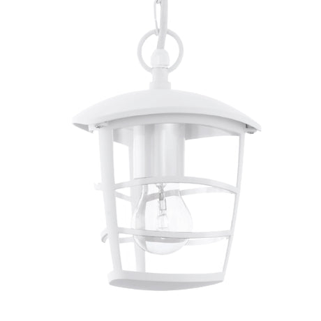 Lámpara Colgante Rústico Blanco 1 Luz 17x17x68cm Acero IP44 - Iluminacion | Bylmo
