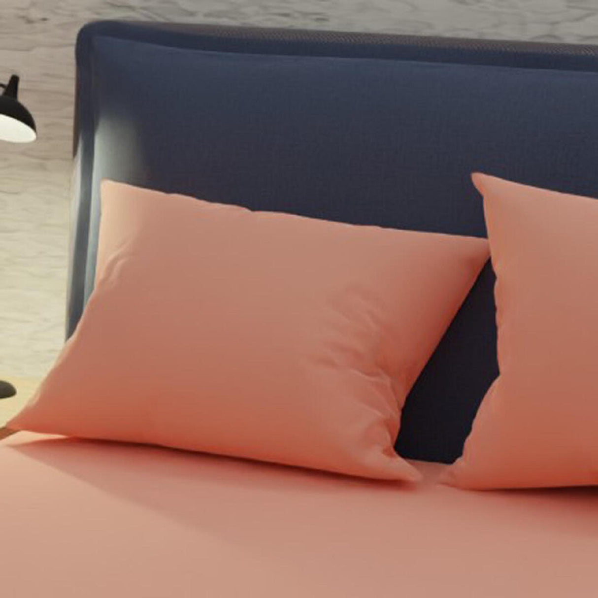 Sábana Ajustable My House Salmón Fondo Entero Para Cama Doble 140 X 190 Cm - Sabanas | Bylmo