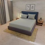 Sábana Ajustable My House Gris Medio Fondo Entero Para Cama Doble 140 X 190 Cm - Sabanas | Bylmo