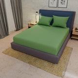 Sábana Ajustable My House Verde Limón Fondo Entero Para Cama Doble 140 X 190 Cm - Sabanas | Bylmo
