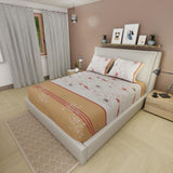 Sábana Ajustable Serebel Naranja y Blanco de Estrellas Para Cama Doble 140 X 190 Cm - Sabanas | Bylmo