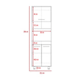 Alacena Orion Duna y Blanco 50.3x200cm con Un Cajón - Alacenas y Muebles Microondas | Bylmo