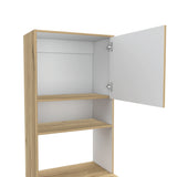 Alacena Orion Duna y Blanco 50.3x200cm con Un Cajón - Alacenas y Muebles Microondas | Bylmo