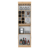 Bar Merlot Paris Duna Y Blanco 32x180cm Con Portacopas