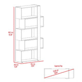 Biblioteca Beijing Bellota y Blanco 28.6x161.5cm Rectangular - Bibliotecas y Estanterías | Bylmo