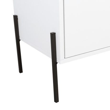 Cómoda White Collection Blanco 122.6x69cm con Cuatro Cajones - Cajoneras y Comodas | Bylmo