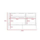 Cómoda White Collection Blanco 122.6x69cm con Cuatro Cajones - Cajoneras y Comodas | Bylmo