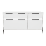 Cómoda White Collection Blanco 122.6x69cm con Cuatro Cajones - Cajoneras y Comodas | Bylmo