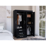 Closet Denver Wengue 119.2x172.8cm con Cuatro Puertas - Closets | Bylmo