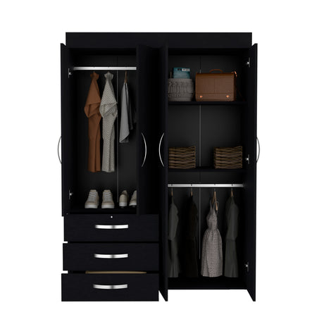 Closet Denver Wengue 119.2x172.8cm con Cuatro Puertas - Closets | Bylmo