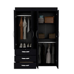 Closet Denver Wengue 119.2x172.8cm Con Cuatro Puertas