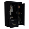 Closet Denver Wengue 119.2x172.8cm Con Cuatro Puertas